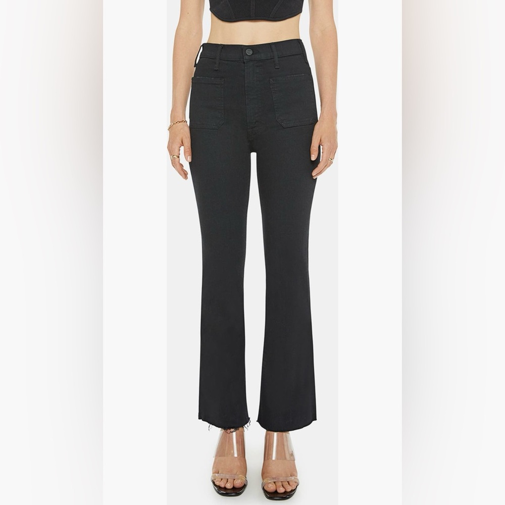 MOTHER The Hustler Patch Pocket High Waist Ankle Flair Jean, Not Guilty, 29